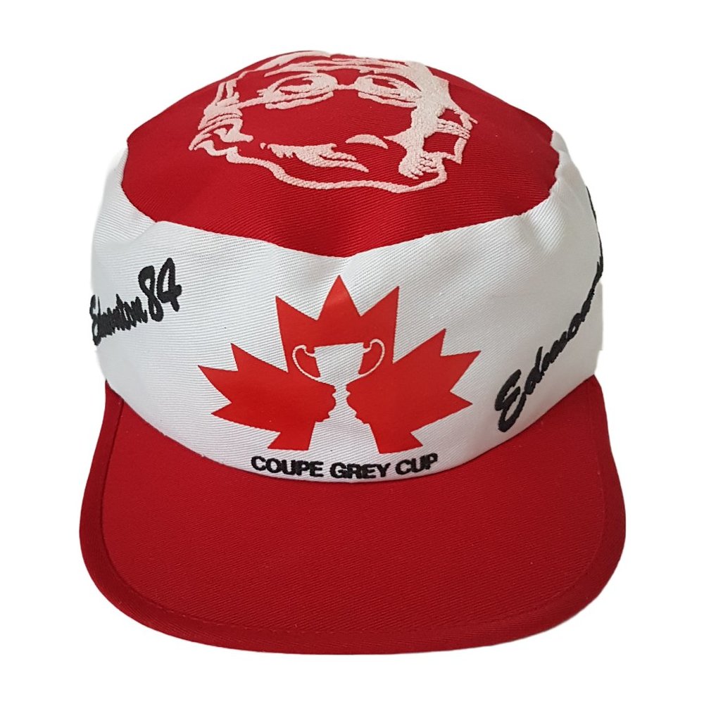 Vintage CFL Football Grey Cup Edmonton 1984 KFC Adjustable Hat Kentucky Fried
